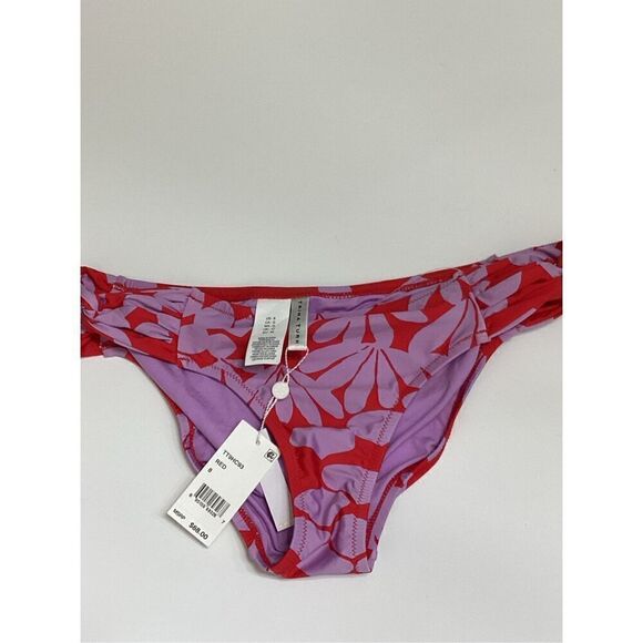 New. Trina Turk red and lilac twist side bikini bottom. 8. Retails $79 - Picture 6 of 9